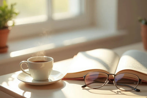 コーヒーを飲みながらの読書：最高の組み合わせ