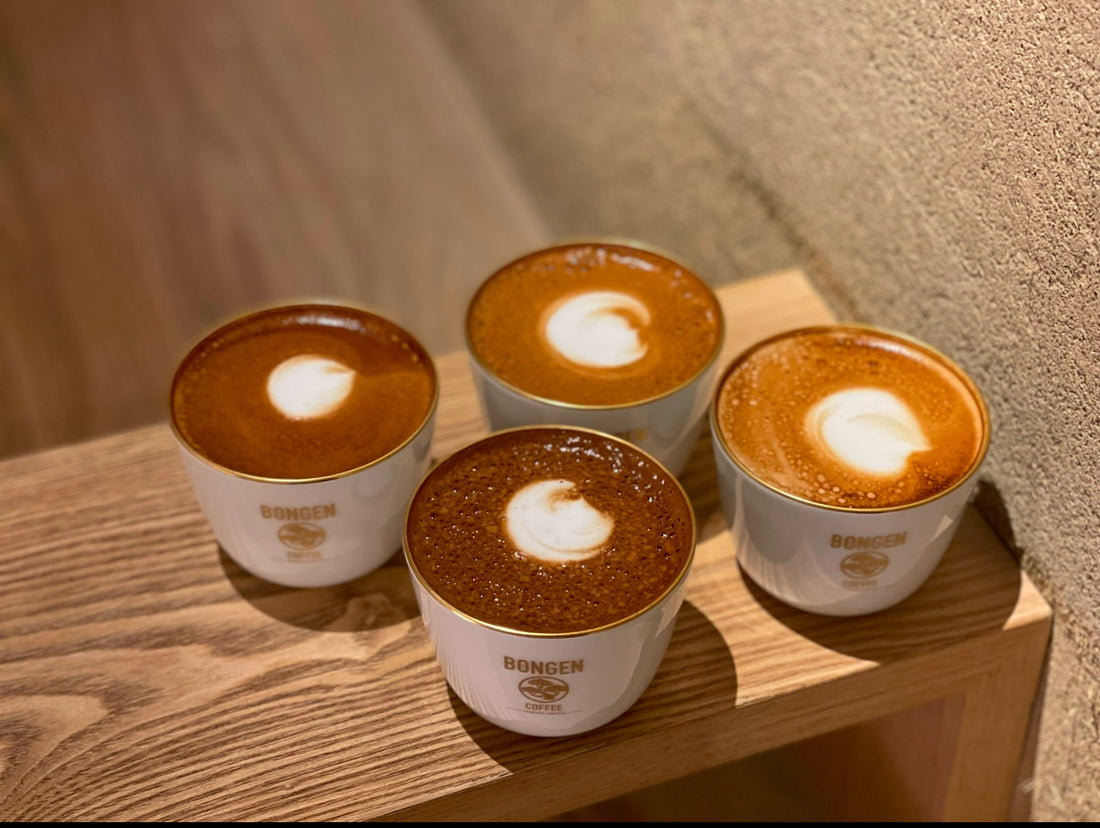 和菓子とBONGEN LATTE
