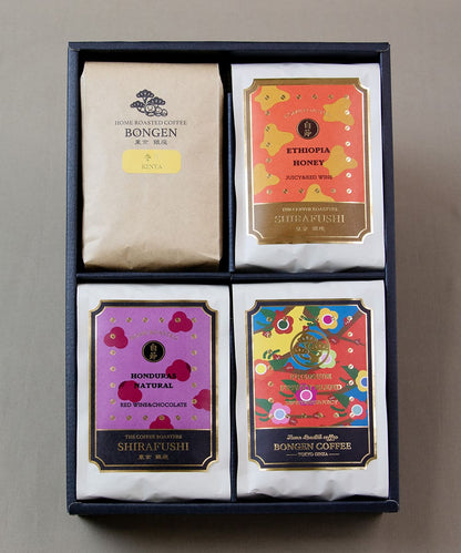 [贈品] BONGEN 輕度烘焙 4 種咖啡豆禮盒