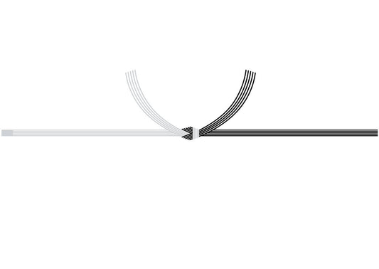 For funerals (black and white knotted)